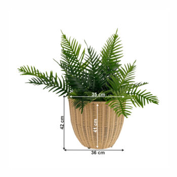 Ratanový kvetináč Momol v elegantnej béžovej farbe je ideálnym doplnkom pre váš interiér aj exteriér. Tento moderný kvetináč od značky KONDELA je vyrobený z kvalitného umelého ratanu, ktorý zaručuje dlhú životnosť a odolnosť voči poveternostným podmienkam. Vďaka svojmu okrúhlemu tvaru a svetlej…