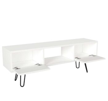 Predstavujeme MONDA, TV stolík, ktorý prináša elegantný a moderný dizajn do vašej obývačky. Tento úzky a štýlový nábytok v bielej farbe je navrhnutý tak, aby poskytoval praktické a estetické riešenie pre vaše multimediálne zariadenia a ďalšie potreby.Detailné špecifikácieTyp tovaru: TV stolíkMateriál: Kvalitné LTD a kov, s hrúbkou materiálu 18 mm, zaisťujúce odolnosť a dlhú životnosť.Rozmery: 120 x 43.1 x 29.5 cm, ideálny pre moderné a kompaktné obývacie priestory.Farba: Elegantná biela, ktorá pridáva sviežosť a čistotu vášmu interiéru.Vybavenie: Regálka a skrinky, poskytujúce dostatok úložného priestoru pre elektroniku, knihy alebo dekorácie.Vzhľad: Úzky dizajn, ktorý je ideálny pre menšie priestory alebo pre vytvorenie štýlového prvku vo vašej obývačke.Počet dverí, dvierok: Dve dverové, čo zaisťuje efektívne a estetické skryté úložné riešenie.Dodatočné informácie: Produkt je dodávaný v demontovanom stave, čo uľahčuje transport a montáž.TV stolík MONDA je skvelou voľbou pre tých, ktorí hľadajú moderný a funkčný nábytok s elegantným vzhľadom. Jeho biela farba a minimalistický dizajn prinášajú do vášho domova sviežosť a moderný štýl.