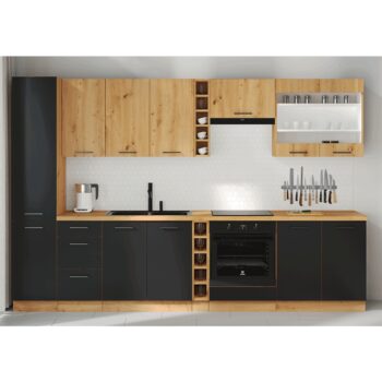 Dolná kuchynská skrinka Monro 15 D OTW BB - dub artisan je moderným a praktickým doplnkom do každej kuchyne. Tento produkt od značky Kondela je vyrobený z aglomerovaného materiálu, konkrétne laminovanej DTD, čo mu dodáva vysokú odolnosť a dlhú životnosť. Skrinka má tmavú farbu dubu artisan,…