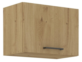 Horná kuchynská skrinka Monro 50 GU-36 1F - dub artisan je moderným a praktickým doplnkom do každej kuchyne. Tento produkt značky Kondela je vyrobený z aglomerovaného materiálu, konkrétne laminovanej DTD, čo mu dodáva vysokú odolnosť a dlhú životnosť.
