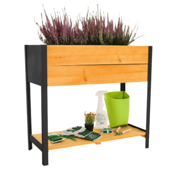 Vyvýšený záhon s policou Monto Typ 1 v prírodnej a čiernej farbe je ideálnym riešením pre všetkých milovníkov záhradníčenia, ktorí hľadajú praktický a esteticky príjemný doplnok do svojej záhrady. Tento moderný hranatý záhon je navrhnutý tak, aby poskytoval optimálne podmienky pre pestovanie…