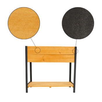 Vyvýšený záhon s policou Monto Typ 1 v prírodnej a čiernej farbe je ideálnym riešením pre všetkých milovníkov záhradníčenia, ktorí hľadajú praktický a esteticky príjemný doplnok do svojej záhrady. Tento moderný hranatý záhon je navrhnutý tak, aby poskytoval optimálne podmienky pre pestovanie…