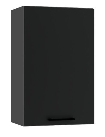 Kuchynský nábytok MOON bol vytvorený pre milovníkom minimalistických kuchýň. Je v jednoduchom a nadčasovom dizajne. Jej predné časti sú charakteristické ako anti-fingerprint - ochrana nábytku proti odtlačkom prstov. Korpus nábytku je vyrobený zo 16 mm hrubej LTD dosky. Predné dvierka sú vyrobené z akrylovej matnej dosky s hrúbkou 18,7 mm. Horná kuchynská skrinka je v čiernej farbe v matnom prevedení. Rozmery (š,v,h): 45 x 72 x 30 cm.Úchyty nie sú v cene. Je potrebné ich doobjednať.Dodávame v demontovanom stave.