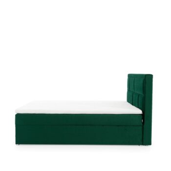 MOREN je vkusná, elegantná, dokonale mäkká a pohodlná boxspring kontinentálna posteľ v modernom klasickom štýle v rozmer 140 x 200 cm, v látke Monolith 77Výnimočný komfort umocňuje 53 cm vysoký sedák a výplň lôžka. Bonnell matrac a pena T25 poskytujú užívateľovi nábytku najvyšší komfort a dokonale stabilizujú polohu tela počas odpočinku. Toto riešenie zaručuje pohodlný odpočinok pre každého, pretože zdravý spánok je dobrý spánok! Okrem značného komfortu stojí za pozornosť aj povrchová úprava jednotlivých prvkov modelu. Vysoké čelo postele, šité v tvare nepravidelných obdĺžnikov, je mäkkou, pohodlnou a neoceniteľnou oporou a zaujímavou dekoráciou do spálne.Vďaka dvom priestranným kontajnerom na lôžkoviny je náš boxspring nielen funkčným zariadením domácnosti, ale aj vlastnou oázou pokoja, vďaka čomu je používanie takejto postele skutočným pôžitkom. Oplatí sa mať  posteľ ako Moren ,spokojnosť zaručená.Rozmery:ŠxHxV: 140 x 215 x 115 cmvýška sedu: 53 cmplocha na spanie: 140 x 200 cmhmotnosť: 189 kgmatrac: pena T25 + bonnelvýška nožičiek: 2 cmUpozornenie: Váš monitor nemusí zobrazovať farby také, ako sú v skutočnosti.   