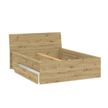 Ak hľadáte originálny nábytok do svojho interiéru, nábytok MOSTA je perfektnou voľbou. Nábytok MOSTA je v modernom a štýlovom prevedení.Posteľ je vyrobená z kvalitných LTD dosiek. Sú nenáročné na údržbu. Rošt a matrac nie sú v cene. Je potrebné si ich dokúpiť o veľkosti 160 x 200 cm. Disponuje praktickou zásuvkou,Farebné prevedenie: dub Artisan.Rozmery:šírka: 175 cmvýška: 92 cmhĺbka: 213 cm.Dodávame v demontovanom stave.
