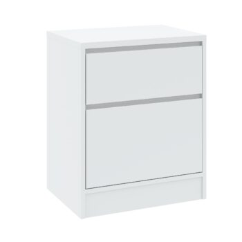 Ak hľadáte originálny nábytok do svojho interiéru, nábytok MOSTA je perfektnou voľbou. Nábytok MOSTA je v modernom a štýlovom prevedení.Nočný stolík je vyrobený z kvalitných LTD dosiek. Sú nenáročné na údržbu.Nočný stolík disponuje dvomi praktickými zásuvkami.Farebné prevedenie: biela.Rozmery:šírka: 50 cmvýška: 63 cmhĺbka: 40 cm.Dodávame v demontovanom stave.