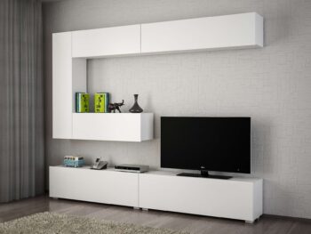 Predstavujeme MOZG, obývaciu stenu, ktorá prináša do vašej obývačky moderný a elegantný dizajn. Táto široká a priestranná zostava v bielej farbe je navrhnutá tak, aby poskytovala praktické a estetické riešenie pre vaše multimediálne zariadenia a ďalšie potreby.Detailné špecifikácieTyp tovaru: Obývacia stenaMateriál: Kvalitná LTD s hrúbkou materiálu 18 mm, zaisťujúca odolnosť a dlhú životnosť.Rozmery:TV stolík: 240 x 31.5 x 37 cmHorný modul: 240 x 31.5 x 121 cmFarba: Elegantná biela, ktorá dodáva priestoru svieži a čistý vzhľad.Vzhľad: Široká konštrukcia, ktorá ponúka dostatok priestoru na uskladnenie a vystavenie vašich multimediálnych zariadení a dekorácií.Dodatočné informácie: Produkt je dodávaný v demontovanom stave, čo uľahčuje transport a montáž.Obývacia stena MOZG je ideálnou voľbou pre tých, ktorí hľadajú moderný a funkčný nábytok s elegantným vzhľadom. Jej biela farba a minimalistický dizajn prinášajú do vášho domova sviežosť a moderný štýl, zatiaľ čo široká konštrukcia poskytuje dostatok úložného priestoru pre všetky vaše potreby.