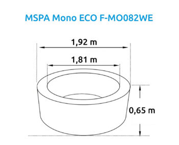 MSPA Mobilná vírivka MSPA Frame Mono ECO F (1120 l)