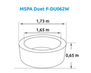 MSPA Vírivý bazén MSPA Duet F-DU062W (930 l)