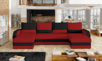 Elegantná sedačka MURINO L/P sa dokonale hodí do Vašej moderne, ale aj tradične zariadenej obývačky. Kombinácia farieb červená (Alova 46) / čierna (Alova 04) spolu dokonale ladí a dokážete ich prispôsobiť Vášmu interiéru a zariadeniu. Táto rohová, celočalúnená, látková sedačka ponúka aj funkciu…