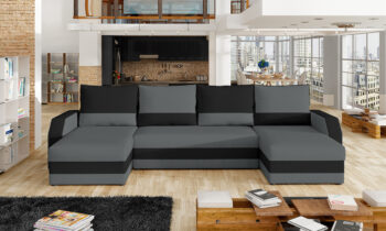 Elegantná sedačka MURINO L/P sa dokonale hodí do Vašej moderne, ale aj tradične zariadenej obývačky. Kombinácia farieb sivá (Alova 10) / čierna (Alova 04) spolu dokonale ladí a dokážete ich prispôsobiť Vášmu interiéru a zariadeniu. Táto rohová, celočalúnená, látková sedačka ponúka aj funkciu spania…