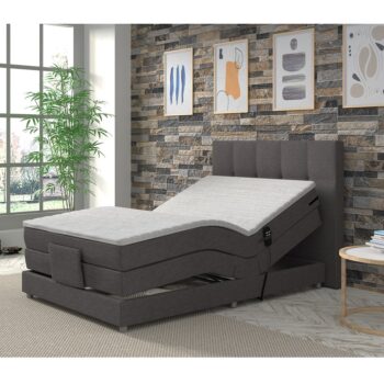 Moderná, elektricky polohovateľná posteľ typu boxspring MURKO NEW 120 v sivom látkovom prevedení sa postará o pohodlie, praktickosť a luxus. Je ideálna pre tých, ktorí si potrpia na maximálny komfort pri spánku a relaxácii. Medzi jej prednosti patrí nielen…