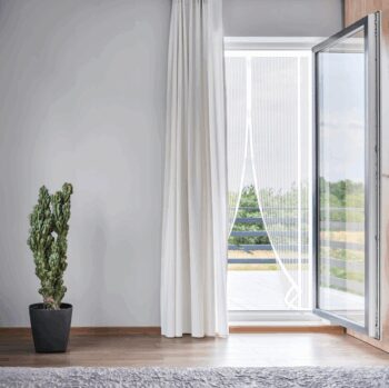 Magnetická sieť na dvere - ochrana proti hmyzu 80-100 x 210-220 cm biela