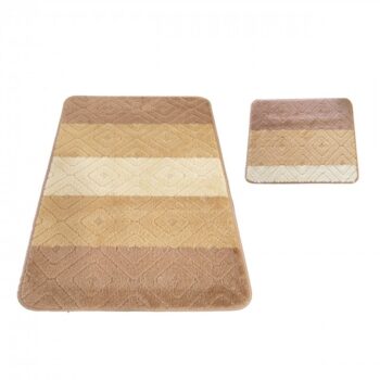 Mäkká kúpeľňová predložka v béžovej farbe Šírka: 50 cm | Dĺžka: 80 cm
