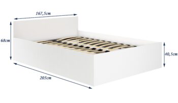 Manželská Posteľ TEREZKA: Elegancia a Funkčnosť v Bielej Chcete oživiť svoju spálňu štýlovým a praktickým nábytkom? TEREZKA, luxusná manželská posteľ v čistej bielej farbe, je perfektnou voľbou pre moderné domácnosti. S jej jednoduchosťou a funkcionalitou bude vaša spálňa vyzerať útulne a zároveň priestranne.  Typ tovaru: Manželská posteľ Vhodné do miestnosti:  Spálne Materiál: LTD Rozmer: 68 x 167 x 205 cm Farba: Biela Funkcia: Úložný priestor Vybavenie: Rošt v cene Počet osôb: Pre 2 osoby Rozmer matraca: 160 x 200 cm   Posteľ TEREZKA je vyrobená z kvalitného materiálu LTD, čo zaručuje dlhú životnosť a jednoduchú údržbu. Úložný priestor pod posteľou ponúka mnoho miesta pre vaše veci, zatiaľ čo rošt v cene zaisťuje pohodlný spánok. TEREZKA prináša kombináciu komfortu, funkčnosti a estetiky do každej spálne.