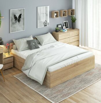 Manželská posteľ TEREZKA  Predstavujeme vám luxusnú manželskú posteľ TEREZKA vo výnimočnom odtieni duba Sonoma. Toto elegantné a funkcionalistické lôžko je perfektným doplnkom pre vašu spálňu, spájajúcim pohodlie s praktickosťou.   Typ tovaru: Manželská posteľ Materiál: LTD Rozmer : 68 x 187 x 205 cm Veľkosť lôžka: 180 x 200 cm Farba: Dub Sonoma  Funkcia: Priestranný úložný priestor pre všetko, čo potrebujete mať po ruke Vybavenie: Kvalitný rošt v cene! Počet osôb: Pre 2 osoby   Objednajte si posteľ TEREZKA a premeňte svoju spálňu na útulný a štýlový priestor, ktorý vás bude denne rozmaznávať komfortom a luxusom.