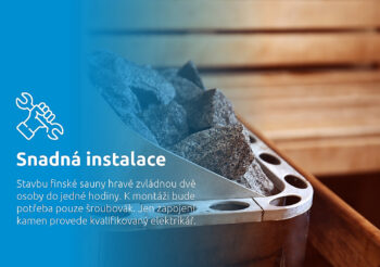 Marimex Fínska sauna KIPPIS L saunové kachle SAWO