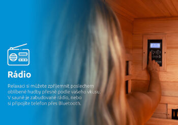 Marimex Fínska sauna KIPPIS XL saunové kachle SAWO