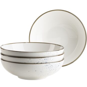 Mäser 4-dielna sada misiek Pintar White modrébodky 22 cm