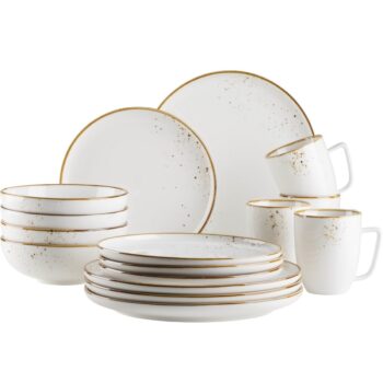 Mäser Dezertný tanier Pintar White hnedé bodky22,5 cm