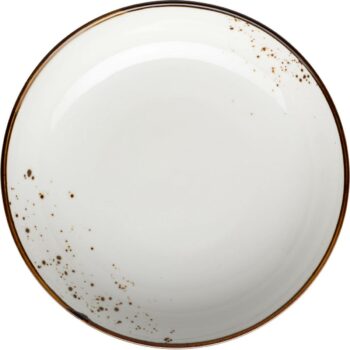 Mäser Hlboký tanier Pintar White hnedé bodky 21 cm