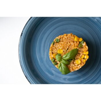Mäser Keramický plytký tanier Bel Tempo 27 cm, modrá
