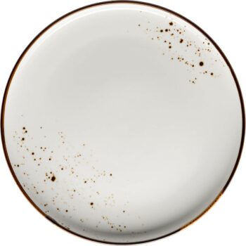 Mäser Plytký tanier Pintar White hnedé bodky 27 cm