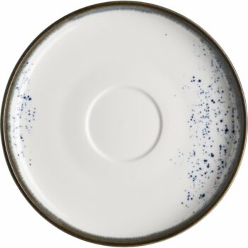 Mäser Podšálka na kávu Pintar White modré bodky 14 cm, L