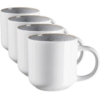 Mäser Súprava hrnčekov na kávu Lunaria Grey 360 ml, 4 ks
