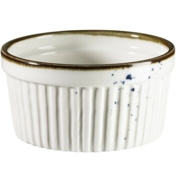 Mäser Zapekací miska Pintar White modré tečky 9 cm