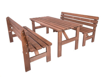 Masívny stôl z borovice drevo moderené 30 mm (rôzne dĺžky) 180 cm