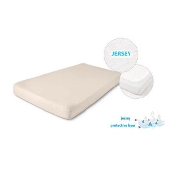 Matex Jersey nepriepustné prestieradlo svetlobéžová, 60 x 120 cm