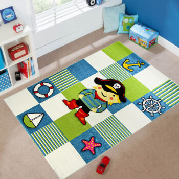 Medipa (Merinos), Detský kusový koberec Diamond Kids 20801/60, 140x200, modrá, detská izba