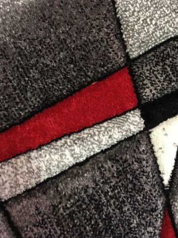 Medipa (Merinos), Kusový koberec Brilliance 21807 grey-red, 200x290, šedá, kancelária