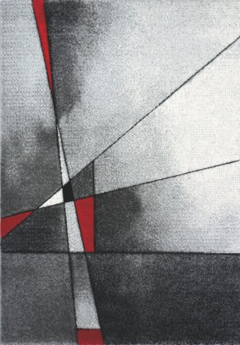Medipa (Merinos), Kusový koberec Brilliance 21807 grey-red, 80x150, šedá, kancelária