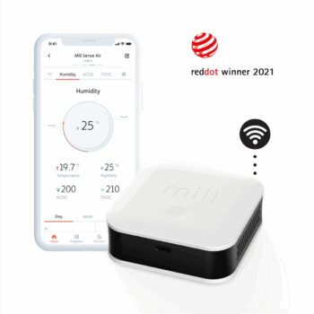 Mill Šikovný merač kvality vzduchu s Wifi