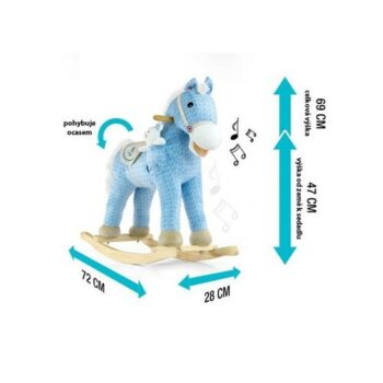 Milly Mally Hojdací koník s melódiou Pony, ružová