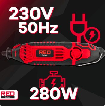 Mini elektrická brúska 280W s príslušenstvom RTMST0116