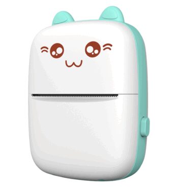 Mini termo tlačiareň na obrázky - zelená - ružová