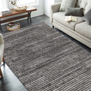 Minimalistický koberec hnedej farby Šírka: 80 cm | Dĺžka: 150 cm