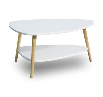 Minimalistický konferenčný stolík bielej farby