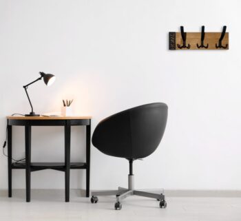 Minimalistický nástenný vešiak Modern Oak 40 cm