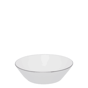 Nadčasový a elegantný dizajn s decentným platinovým okrajom. Elegantný dizajn a prvotriedny materiál – to je porcelán línie Premium Platinum. Miska je žiarivo biela, veľmi tenká a zároveň mimoriadne odolná. Je lákavé nechať ju na okrasu vo vitrínke, nenechajte sa však zmiasť. Táto miska je perfektne vhodná na každodenné používanie a stolovanie vďaka nej dostáva osobitú atmosféru.