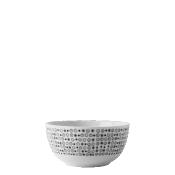 Set porcelánových misiek z línie Basic Dots vhodná na polievku, cereálie či šalát. Moderný bodkový vzor na bielom porceláne. Je vhodný do umývačky riadu aj mikrovlnnej rúry.