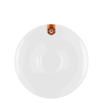 Biela mocca-podšálka Gaya RGB s hnedým ornamentom je skvelým doplnkom k šálke Gaya RGB. Tento porcelán je určený pre každodenné použitie v domácnosti. Podšálka je vhodná do umývačky riadu aj mikrovlnnej rúry.