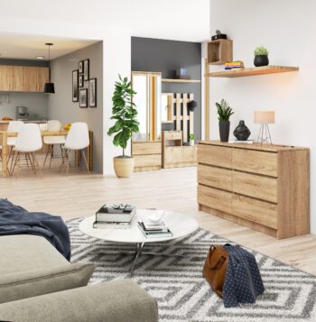 Dizajnová komoda SOPHIE120 v elegantnom dube Sonoma Chcete pridať do svojej spálne či obývacej izby kúsok moderného dizajnu s nádychom klasiky? Komoda SOPHIE120 je ideálnou voľbou pre všetkých milovníkov kvalitného nábytku s výnimočným vzhľadom. S jej jedinečným dizajnom a dokonalou funkcionalitou sa stane centrálnym bodom vašej miestnosti.  Typ tovaru: Komoda, skrinka Materiál:< /strong> Vysoko kvalitné LTD Rozmer: 77 x 120 x 40 cm, ideálny pre každý interiér Farba: Prírodné a elegantný dub Sonoma Vybavenie: 6 praktických zásuviek a ďalšie úložné priestory pre vaše veci Štýl: Moderný a dizajnový vzhľad   Okrem svojho moderného vzhľadu ponúka SOPHIE120 tiež obrovský úložný priestor. Šesť zásuviek vám poskytne dostatok miesta na uloženie všetkých vašich drobností, zatiaľ čo ďalšie úložné priestory umožnia usporiadanie väčších predmetov. Kombinácia kvalitného materiálu a dizajnového spracovania z nej robí dokonalý doplnok pre každý domov. Nečakajte a doprajte si kúsok luxusu s komodou SOPHIE120. Jej výnimočný vzhľad a praktickosť z nej robia must-have pre každý moderný interiér. Moderná komoda SOPHIE120 v teplom odtieni duba Sonoma Predstavujeme Vám SOPHIE120, komodu , ktorá je skvostným spojením moderného dizajnu a klasickej elegancie duba Sonoma. Táto nádherná skrinka je ideálnym doplnkom pre každú spálňu či obývaciu izbu, kde vynikne svojim jedinečným vzhľadom a funkcionalitou.  Typ tovaru: Komoda, skrinka Materiál: Odolné a kvalitné LTD Rozmer: 77 x 120 x 40 cm Farba: Teplý a príjemný dub Sonoma Vybavenie: 6 priestranných zásuviek a ďalšie úložné možnosti Štýl: Moderné s nádychom klasiky   SOPHIE120 nie je len obyčajná komoda. Okrem svojho designového spracovania ponúka aj obrovské množstvo úložného priestoru. Šesť zásuviek a ďalšie úložné priestory poskytujú dostatok miesta pre všetky vaše potreby. Kombinácia moderného štýlu a klasickej farby duba Sonoma z nej robí skvost, ktorý očarí na prvý pohľad. Premeňte svoj domov na útočisko elegancie a pohodlia s komodou SOPHIE120. Tento kúsok nábytku je tým pravým pre všetkých, ktorí chcú spojiť moderný design s tradičným vzhľadom duba Sonoma.