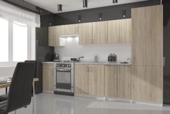 MIA60 - Kombinácia elegancie a praktickosti pre vašu kuchyňu Plánujete redesign kuchyne alebo len hľadáte ideálnu skrinku, ktorá by splnila všetky vaše požiadavky na štýl a funkcionalitu? Potom je tu MIA60 presne pre vás.  Typ tovaru: Kuchynská skrinka - perfektná voľba pre modernú domácnosť. Materiál: LTD - kvalitný a odolný materiál garantuje dlhú životnosť. Rozmer: 205 x 60 x 55 cm - priestranná skrinka, ktorá ponúka dostatok miesta pre všetky vaše kuchynské potreby. Farba: Biela s doplnkami duba Sonoma - elegantná kombinácia, ktorá dodá vašej kuchyni luxusný vzhľad. Štýl:  Moderné a dizajnové - presne to, čo potrebujete pre aktuálne trendy v bývaní. Počet políc: 1 - jednoduchý a prehľadný dizajn pre rýchly prístup k všetkému, čo potrebujete .  Zvoľte si MIA60, skrinku, ktorá sa stane nielen funkčným, ale aj estetickým centrom vašej kuchyne. Nenechajte si ujsť kombináciu krásy a praktickosti!