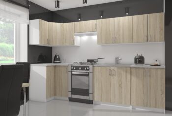 ALEXANDER - Elegancia Duba Sonoma v Kuchynskej skrinke Skúste niečo nové vo vašej kuchyni s ALEXANDER. Táto kuchynská skrinka ponúka spojenie moderného dizajnu s teplým dubom Sonoma, aby vaša kuchyňa vynikla ako funkciou, tak štýlom.  Materiál: Kvalitné LTD doplnený o elegantný dub Sonoma Rozmer: 72 x 40 x 30.5 cm - priestranný dizajn pre všetky vaše kuchynské potreby Farba: Svieža biela v kombinácii s dubom Sonoma prináša luxusný vzhľad Štýl: Moderné a dizajnové prvky, ktoré sa skvele hodia do akejkoľvek kuchyne Počet políc: 2 - praktický úložný priestor pre váš kuchynský riad a náčinie  Moderný dizajn a klasický vzhľad v jednom? S ALEXANDER to je ľahké!