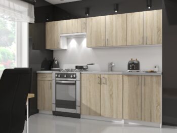 ALEXANDER - Dokonalá Skrinka Pre Vašu Modernú Kuchyňu ALEXANDER je symbolom kombinácie elegancie a funkčnosti v jednom. Táto kuchynská skrinka predstavuje nielen moderný dizajn, ale aj vysokú kvalitu a praktickosť, ktorú očakávate od kuchynského nábytku.  Materiál: Vysoko odolný LTD spoločne s pôsobivým dubom Sonoma Rozmer: 72 x 80 x 30.5 cm - priestranný dizajn pre väčšie skladovacie potreby Farba: Kombinácia čistej bielej a teplého duba Sonoma pre luxusný vzhľad Štýl: Moderné a dizajnové prevedenie, ktoré dokonale doplní vašu kuchyňu Počet políc: 2 - pre efektívne organizáciu všetkých vašich kuchynských potrieb  Posuňte vzhľad a funkčnosť vašej kuchyne na novú úroveň s ALEXANDER, skrinkou, ktorá je viac než len nábytkom - je to investícia do kvality a štýlu.