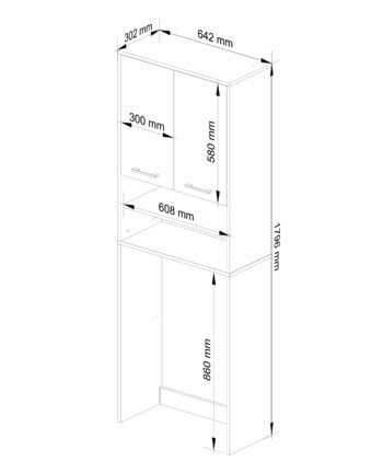 AVERY: Luxusná kúpeľňová skrinka s čiernym lesklým dokončením Typ tovaru: Kúpeľňová skrinka AVERY je kúpeľňová skrinka pre tých, ktorí si cenia moderný dizajn a kvalitného spracovania. S rozmermi 180 x 64 x 30 cm ponúka dostatok úložného priestoru a zároveň skvele vyzerá. Biela základná farba kombinovaná s čiernym leskom vytvára dokonalý kontrast a dodáva skrinke sofistikovaný vzhľad. Vyrobené z odolného materiálu LTD, AVERY sľubuje dlhú životnosť a jednoduchú údržbu. Čierny lesk na bielom podklade vytvára luxusnú a jedinečnú estetiku.  Štýl: Moderné, dizajnové Dekor: Lesk  Počet políc: 4 Vybavenie: Dvierka plné (skrinka)   Skrinka AVERY je tou pravou voľbou pre všetkých, ktorí hľadajú spojenie moderného dizajnu s praktickosťou. Urobte zo svojej kúpeľne skutočný skvost s touto elegantnou a funkčnou skrinkou.